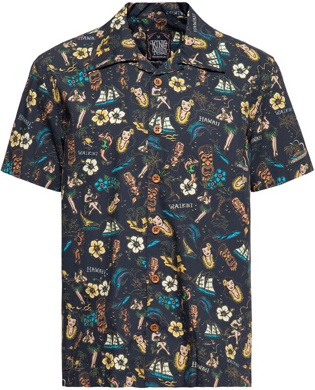 Tropical Hawaiian-style skjorte deluxe